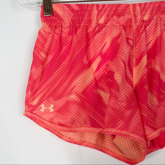 Under Armour Fly By Active Shorts Bright Orange S - Picture 4 of 9